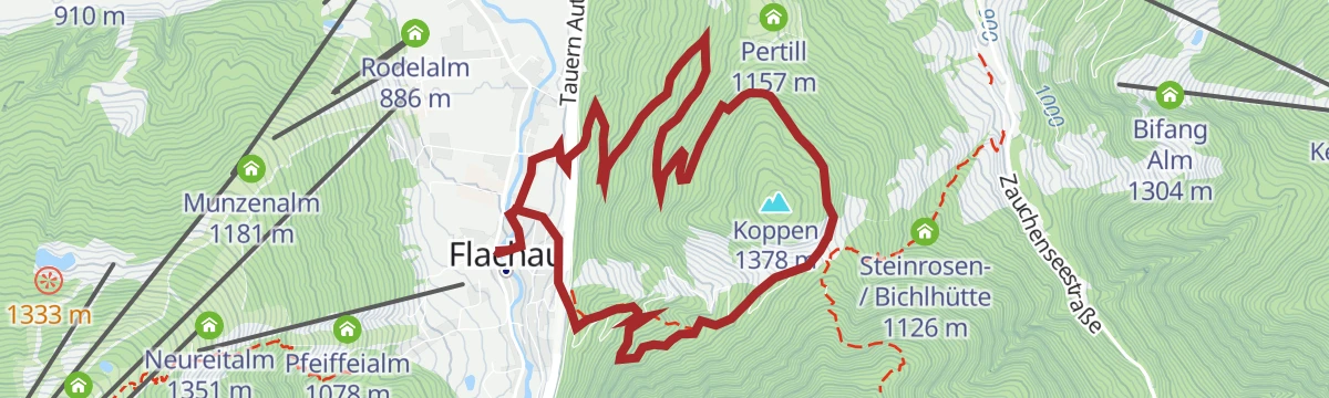 Route map: Murleiten - Sattelbauer (SW31b)